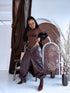 Long Sleeve Bodysuit "BASIC" - CHOCO